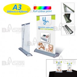 A3 Single Sided Pull Up Banner with Graphic